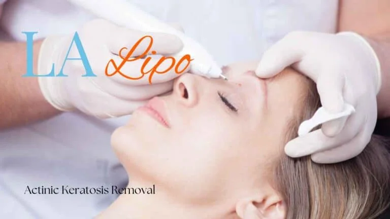 Woman receiving Actinic Keratosis Removal Treatment Spalding