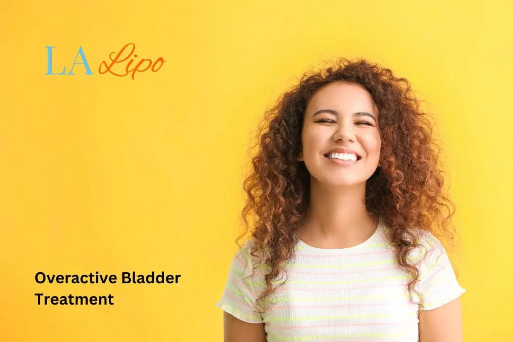 woman smiling about overactive bladder treatment Spalding solutions