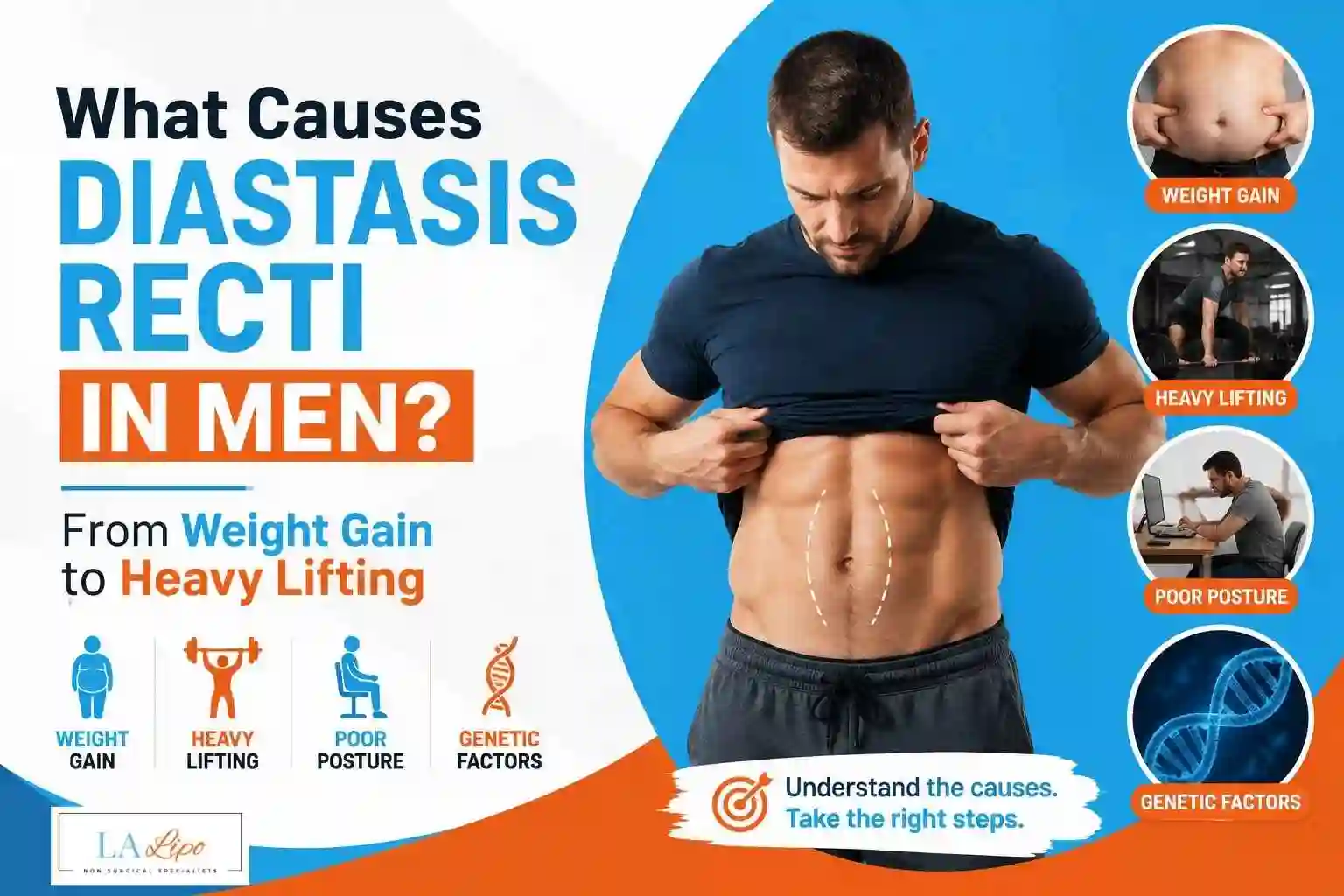What Causes Diastasis Recti in Men? From Weight Gain to Heavy Lifting Spalding